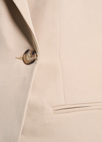 Бежевый женский жакет SHEIN однотонный - демисезонный