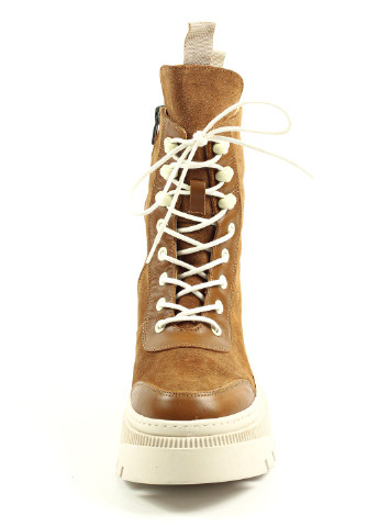 Зимние ботинки высокие женские молочные зима Phany