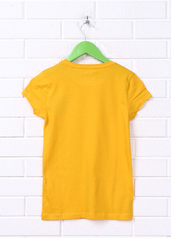 Желтая летняя футболка с коротким рукавом Aeropostale