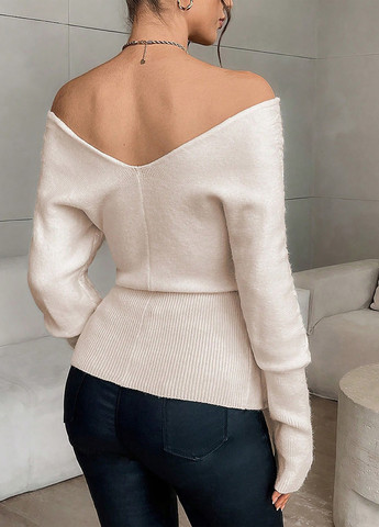 Світло-бежевий демісезонний светр SHEIN