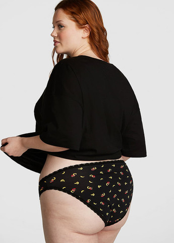 Чорний демісезонний комплект (футболка, трусики) Victoria's Secret