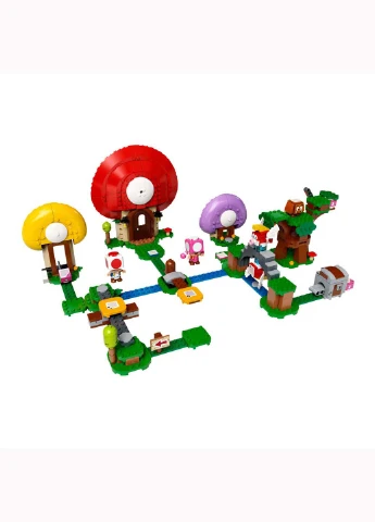 Конструктор Lego Super Mario Погоня за сокровищами Тоада дополнительный набор 464 детали (207382895)