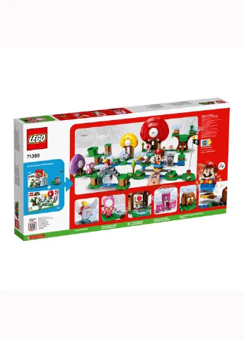 Конструктор Lego Super Mario Погоня за сокровищами Тоада дополнительный набор 464 детали (207382895)