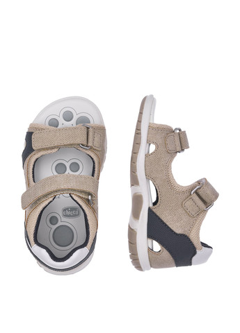 Бежевые кэжуал сандалии Chicco на липучке