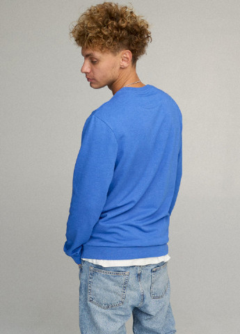 Голубой свитшот мужской basic /no flis/ YAPPI (252386097)