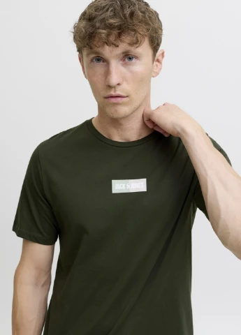 Хакі (оливкова) футболка Jack & Jones