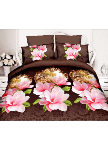 Комплект постельного белья от украинского производителя Polycotton Двуспальный 90908 Moda (253661903)