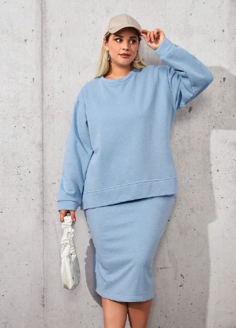 Костюм (свитшот, юбка) SHEIN (311512572)