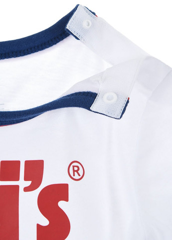 Белый летний комплект (футболка, шорты) Levi's