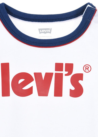 Белый летний комплект (футболка, шорты) Levi's