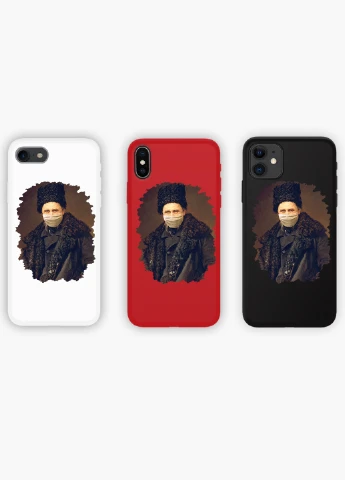 Чехол силиконовый Apple Iphone 7 plus Тарас Шевченко Карантин (Taras Shevchenko Quarantine) Белый (17364-1427) MobiPrint (219504964)