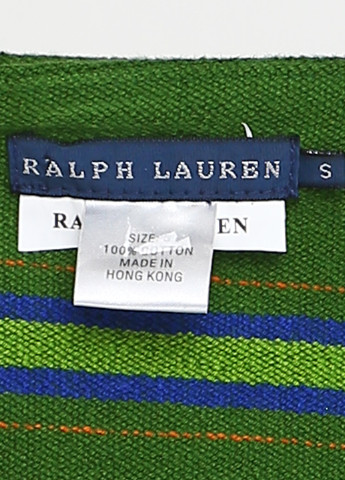 Зеленая кэжуал в полоску юбка Ralph Lauren мини