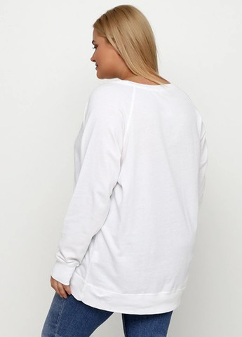 Білий світшот Lat однотонний без декору (361960203)