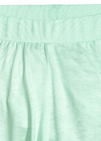 Мятные кэжуал демисезонные прямые брюки H&M