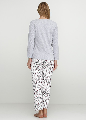 Світло-сірий демісезонний комплект (лонгслив, брюки) Good Night Pajama