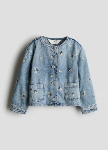 Синя демісезонна куртка куртка-лайнер H&M