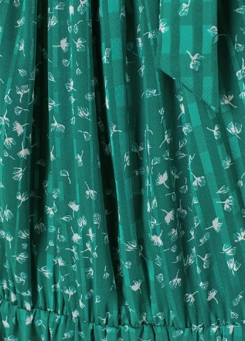 Зеленое кэжуал платье H&M в полоску