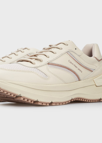 Бежевые всесезонные кроссовки Calvin Klein Jeans