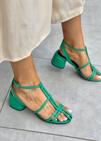 Зеленые босоножки shoesband Brand без застежки