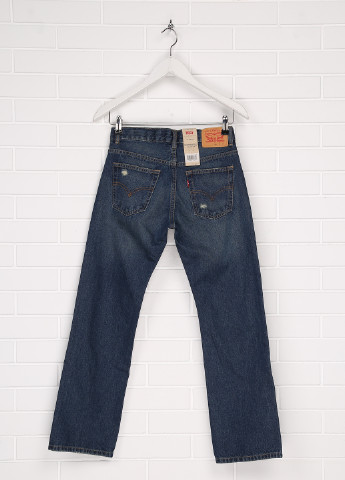 Синие демисезонные прямые джинсы Levi's