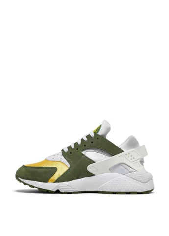 Кроссовки DD1381-300 Nike Stussy x Air Huarache LE Dark Olive 2021 оливковые демисезоны (322596147)