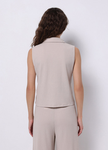 Бежевая кэжуал рубашка однотонная Colin's