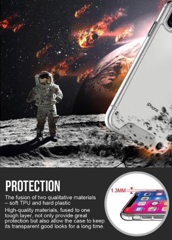Протиударний Силіконовий Чохол Space Silicone Case для iPhone X Прозорий No Brand (254324972)
