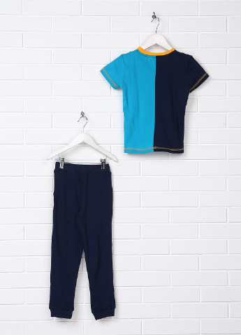 Синий демисезонный комплект (футболка, брюки) Bimba
