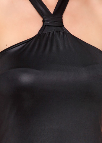 Чорна кежуал сукня з відкритою спиною Boohoo однотонна