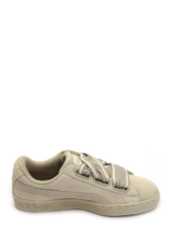 Бежеві жіночі кеди suede heart satin ii Puma