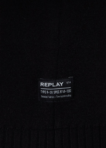 Черный зимний свитер Replay