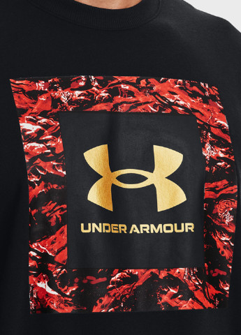 Свитшот Under Armour - Прямой крой логотип черный спортивный хлопок, трикотаж - (252884219)