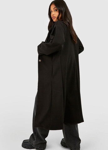 Чорне демісезонне Пальто однобортне Boohoo