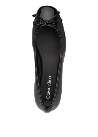 Жіночі балетки Calvin Klein | чорні однотонні бант штучна шкіра (333721153)