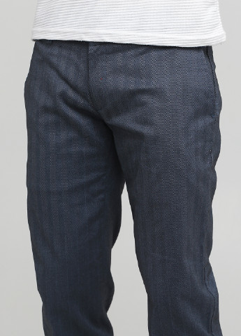 Серо-синие кэжуал демисезонные прямые брюки El Ganso