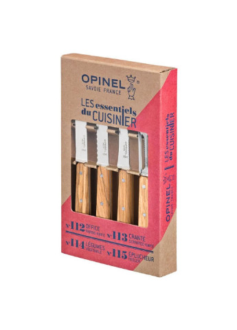 Набір ножів Les Essentiels Olive 4шт (002163) Opinel коричневий,