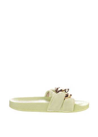 Светло-зеленые шлепанцы Sopra с цепочками