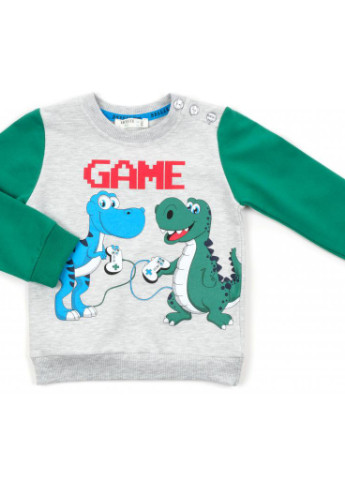 Голубой демисезонный костюм десткий "game" (14435-86b-gray) Breeze