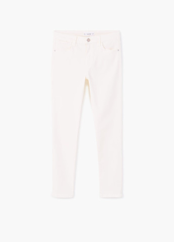 Светло-розовые джинсовые демисезонные зауженные брюки Mango