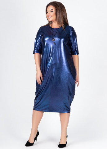 Темно-синее кэжуал платье Charm Collection однотонное