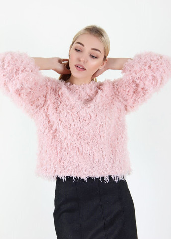 Світло-рожевий зимовий джемпер джемпер Fashion Girl