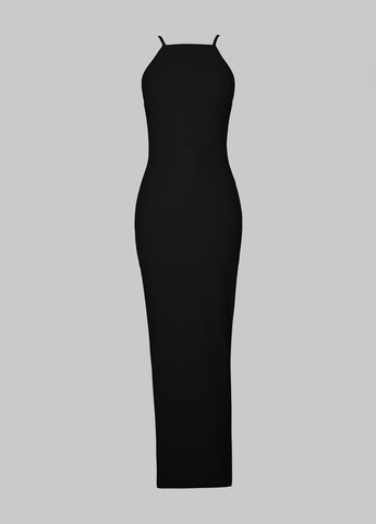 Черное вечернее платье Gepur однотонное