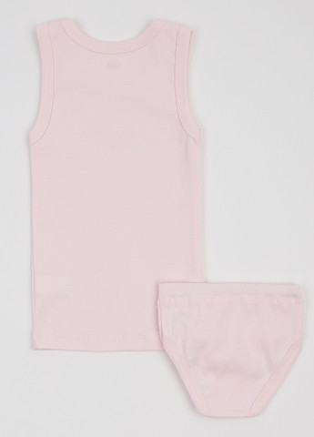 Рожевий демісезонний комплект (майка, трусики) Фламинго