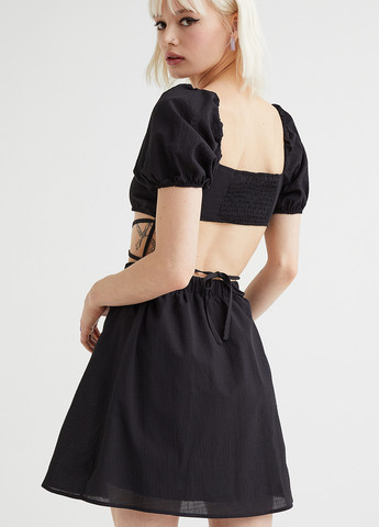 Черное кэжуал платье H&M однотонное