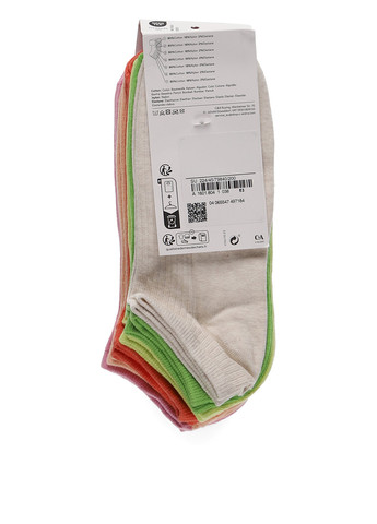 Комбіновані шкарпетки (7 пар) C&A однотонні (322945973)