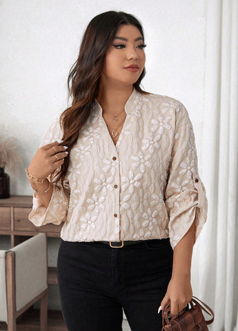 Кремовая блуза SHEIN