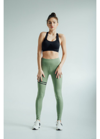 Зеленые демисезонные cпортивные лосины khaki idol Aktasport