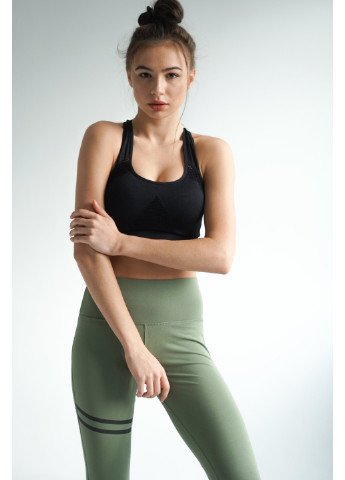 Зеленые демисезонные cпортивные лосины khaki idol Aktasport