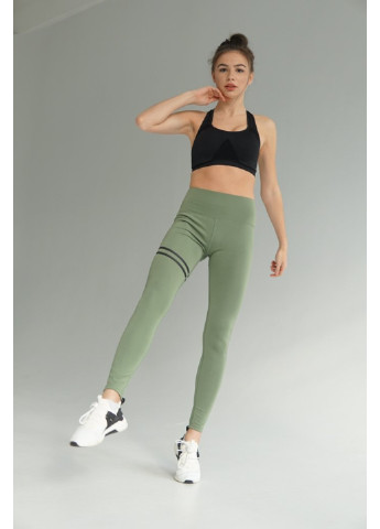 Зеленые демисезонные cпортивные лосины khaki idol Aktasport