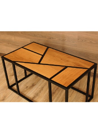 Столик кофейный стол журнальный подставка из металла и дерева 90х50х45 см (65108-Нов) Francesco Marconi (251226424)
